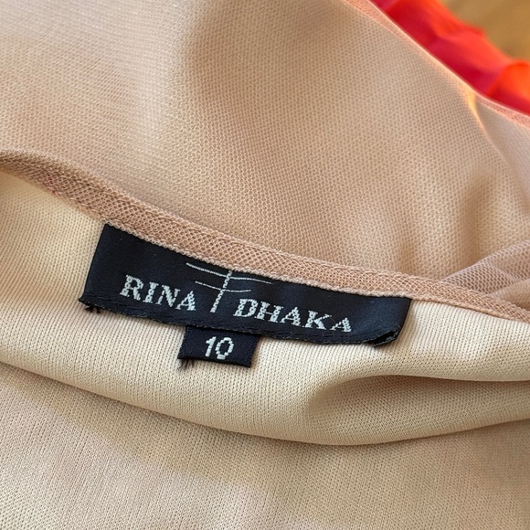 Anthropologie Rubied Dusk Maxi Long Pleated Dress Gown 10 Rina Dhaka - Picture 8 of 8